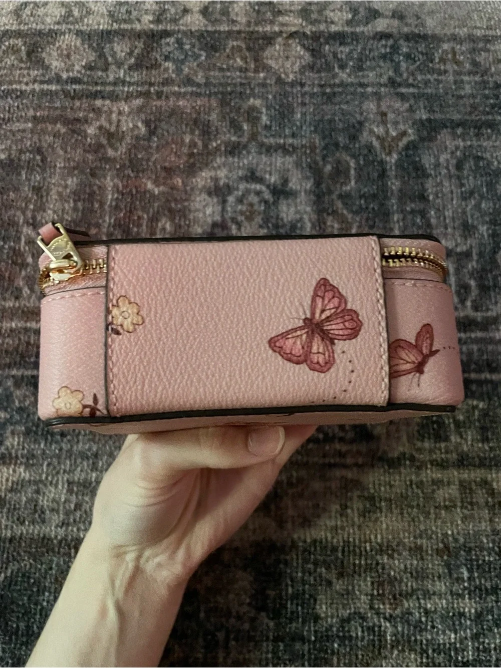 🌸Coach Women's Butterfly Print Jewelry Box in the color Blossom C8082🌸